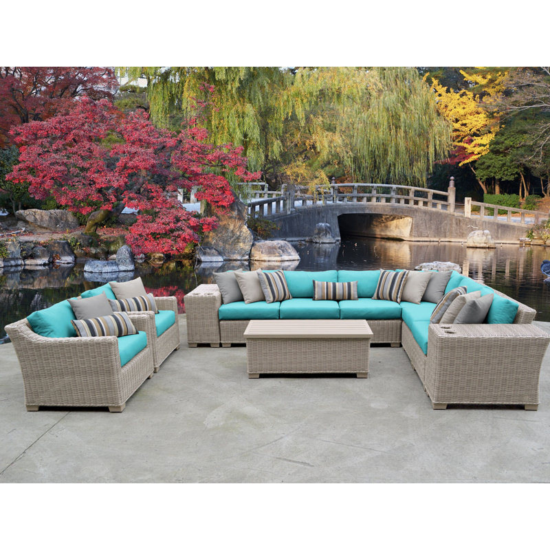 Rosecliff Heights Claire All Weather Wicker/Rattan 7 Person Seating